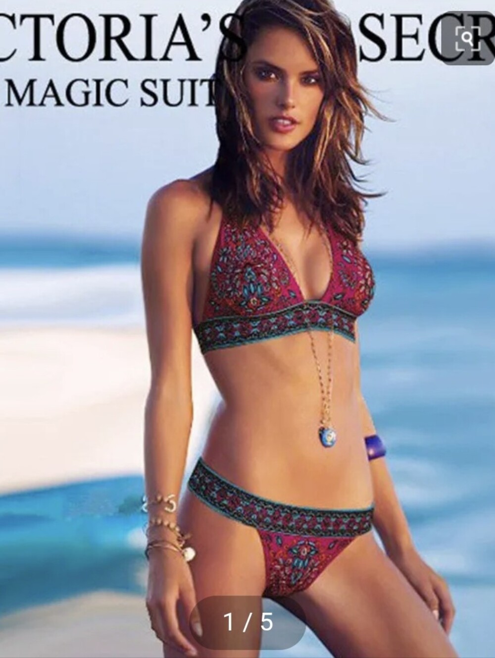 Vintage Victoria's Secret Y2K 2006 Tribal Boho Bikini Set NEW Sz M NWOT